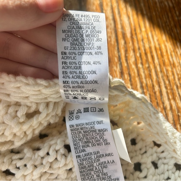 Roxy Cream Sleeveless Knit Sweater - Picture 5 of 7